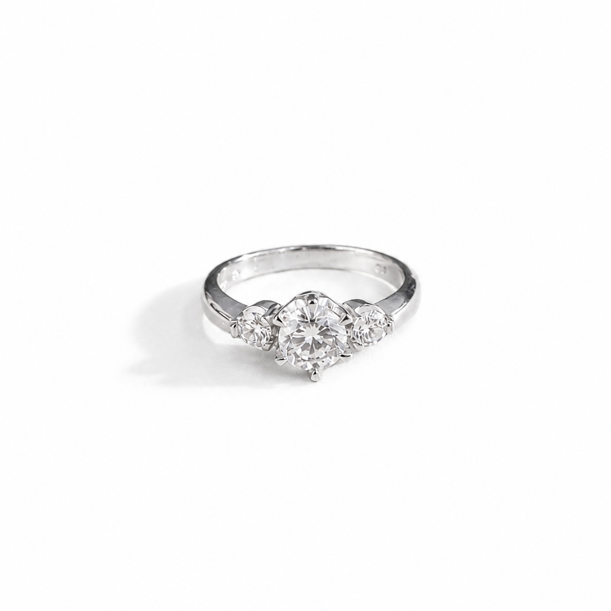 Classic Three Stone Engagement Ring