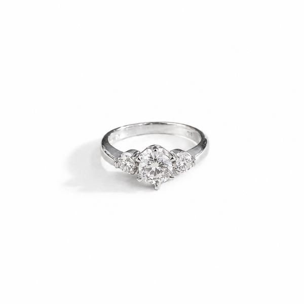 Classic Three Stone Engagement Ring