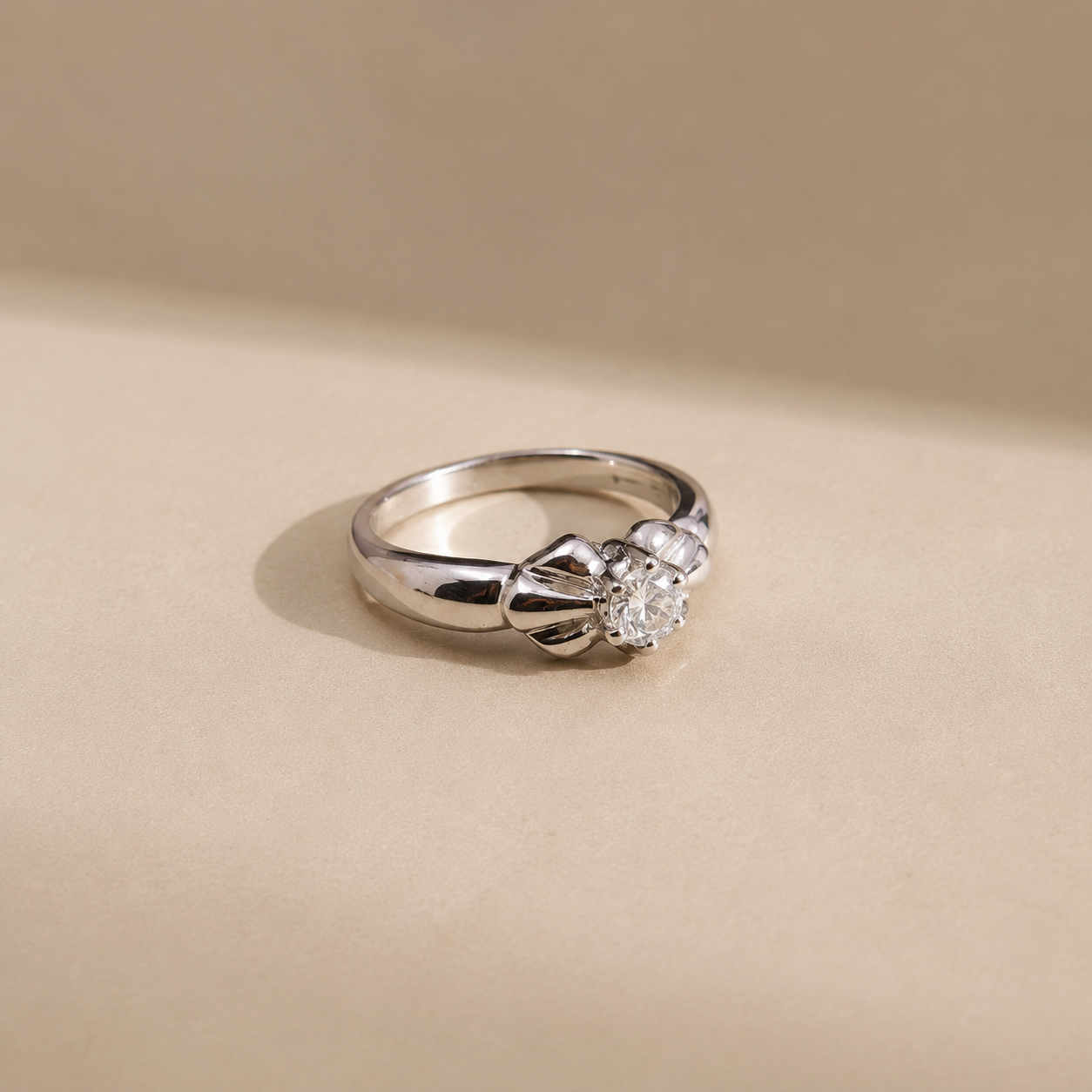 Petal Bloom Solitaire Ring