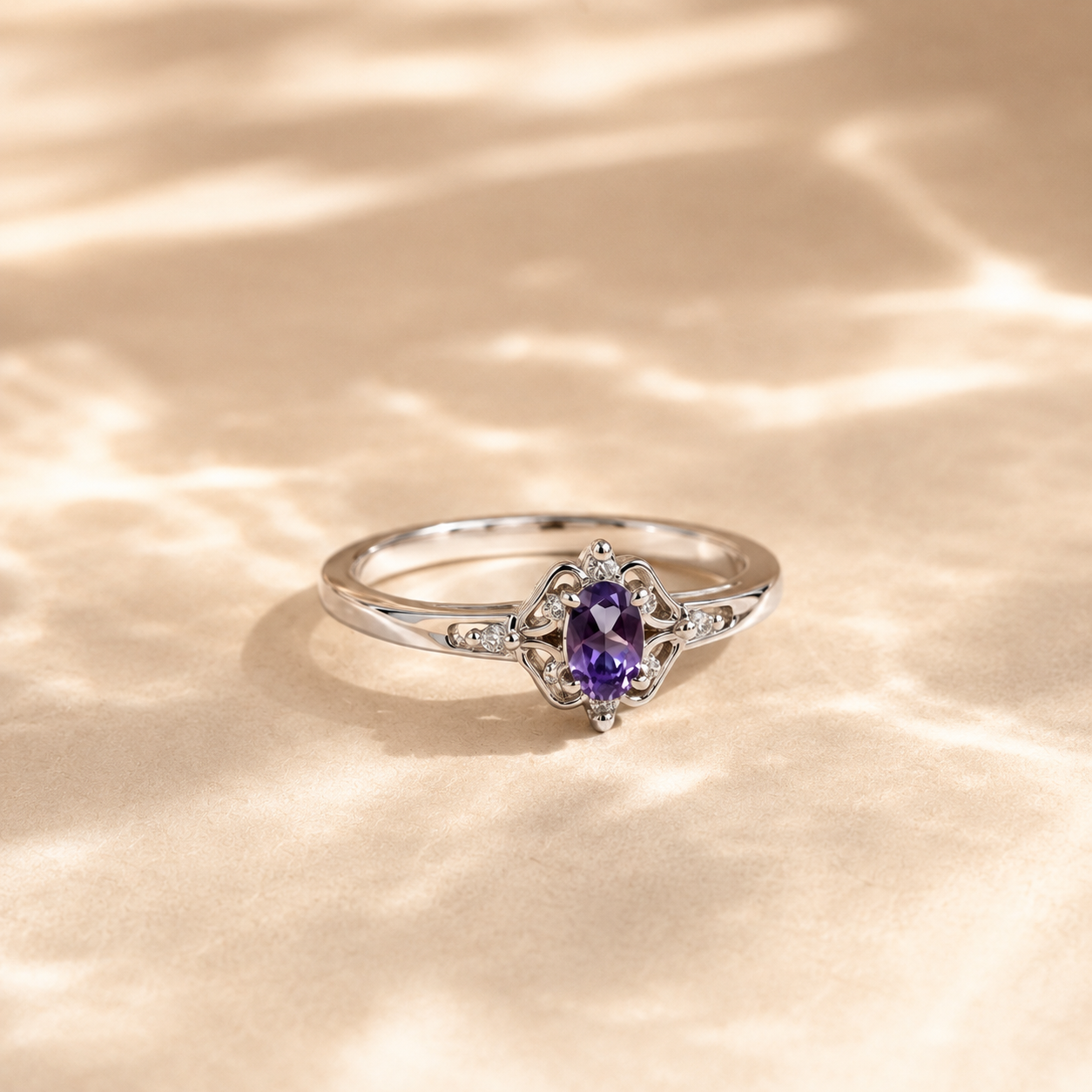 Amethyst Royal Bloom Ring