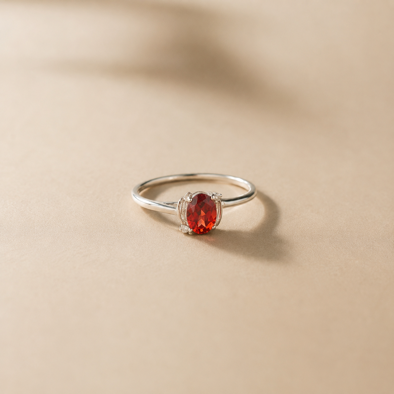 Scarlet Spark Ring