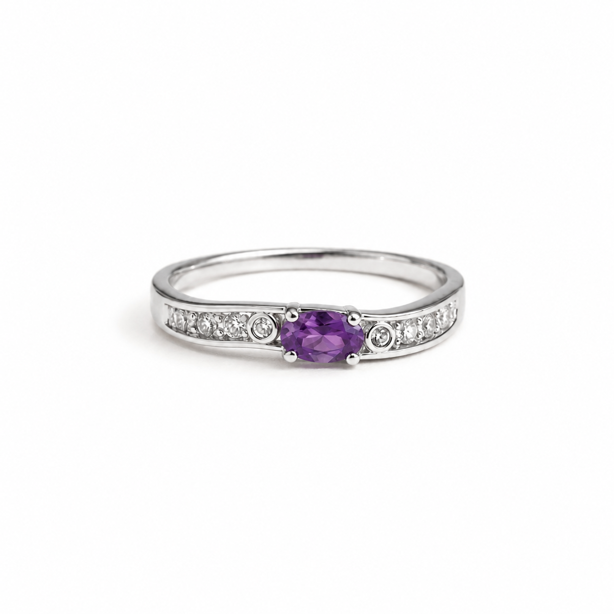 Amethyst Classic Promise Ring