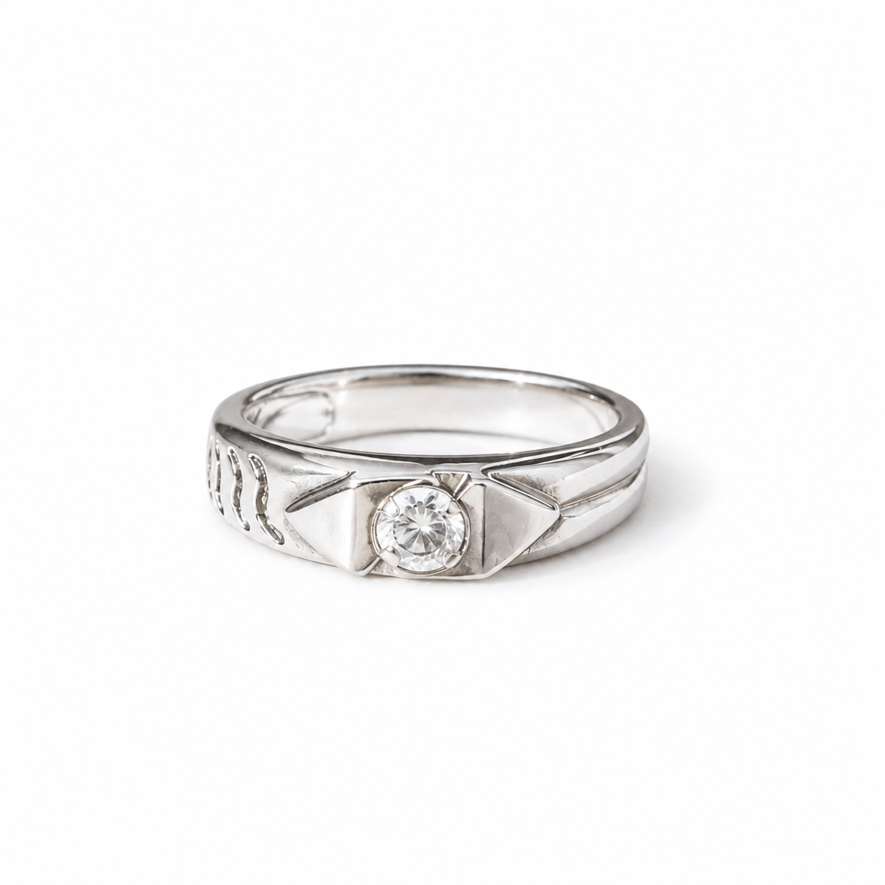 Classic Solitaire CZ Men's Ring