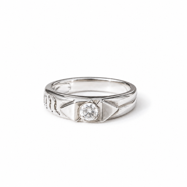 Classic Solitaire CZ Men's Ring