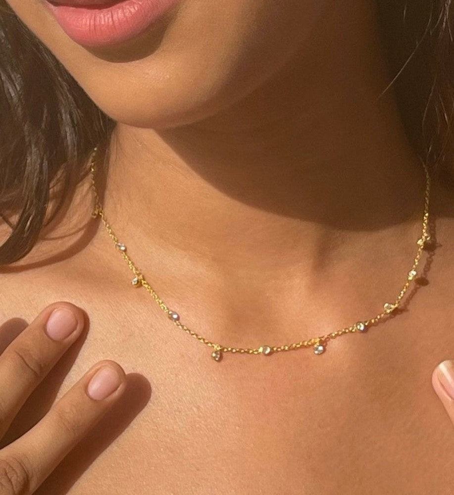 Aakriti Rana In Delicate Diamond Necklace