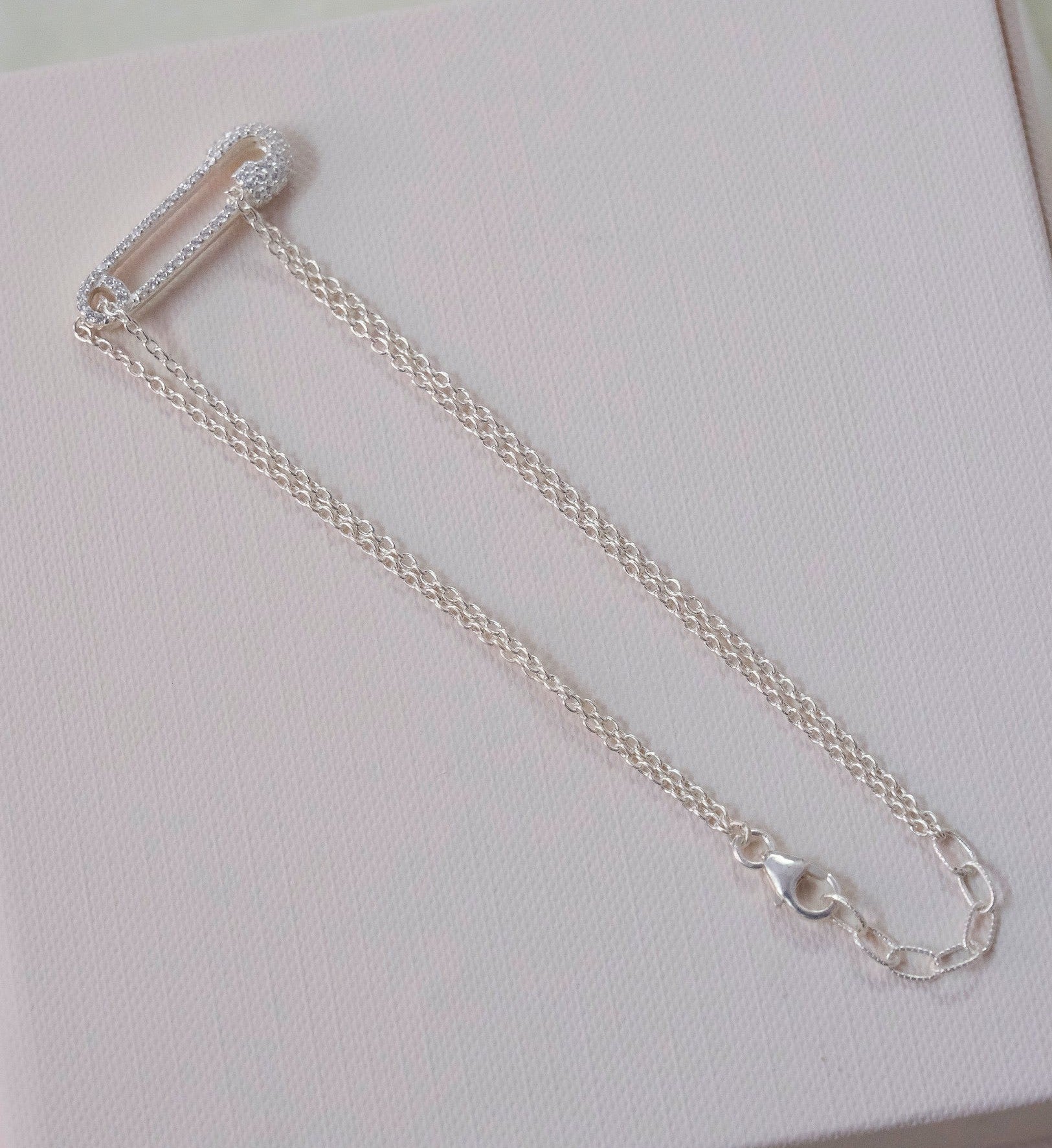 Dazzle Safety Pin Bracelet