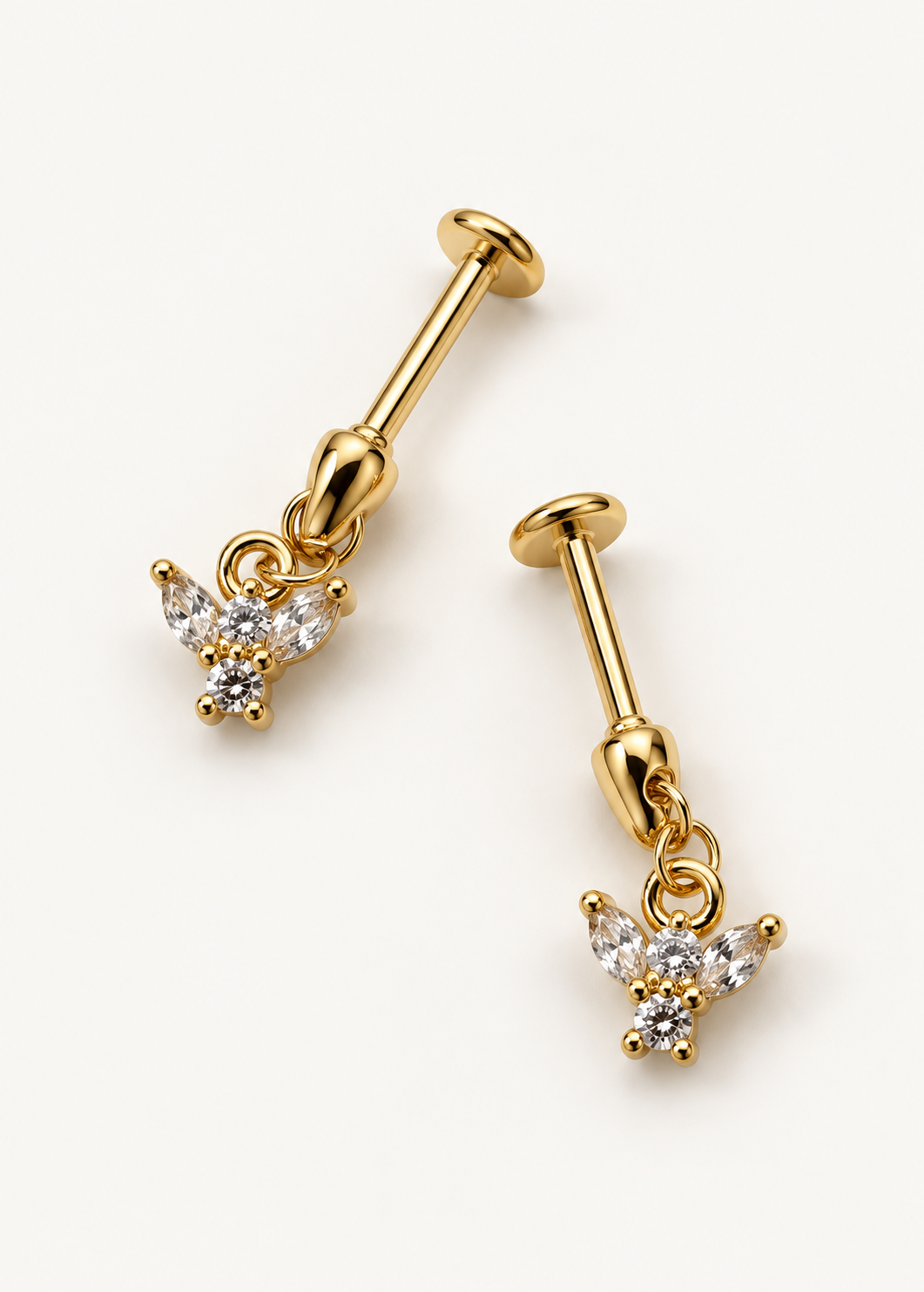 Angel Wing Drop Stud