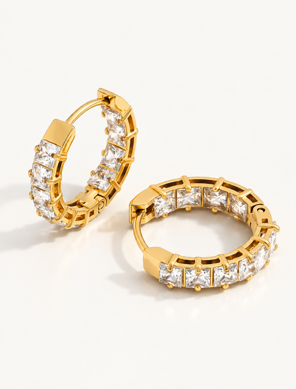 Baguette Eternity Hoop