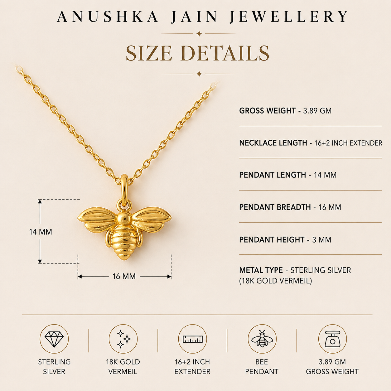 Bee Necklace
