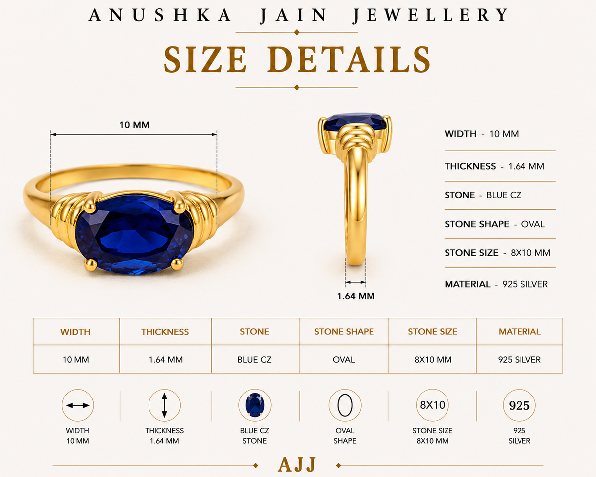 Blue Bold Ring
