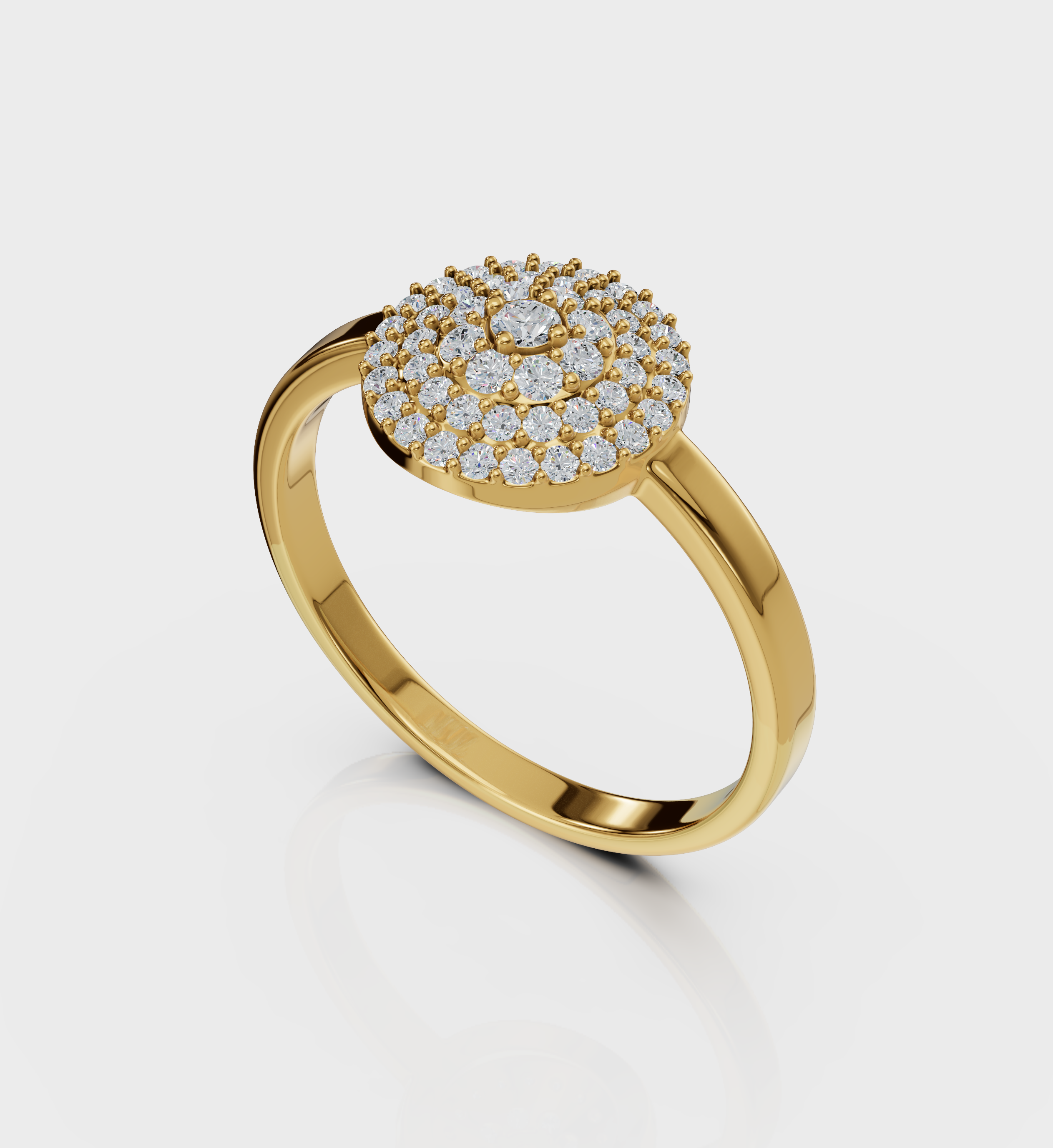 Diamond Circle Ring