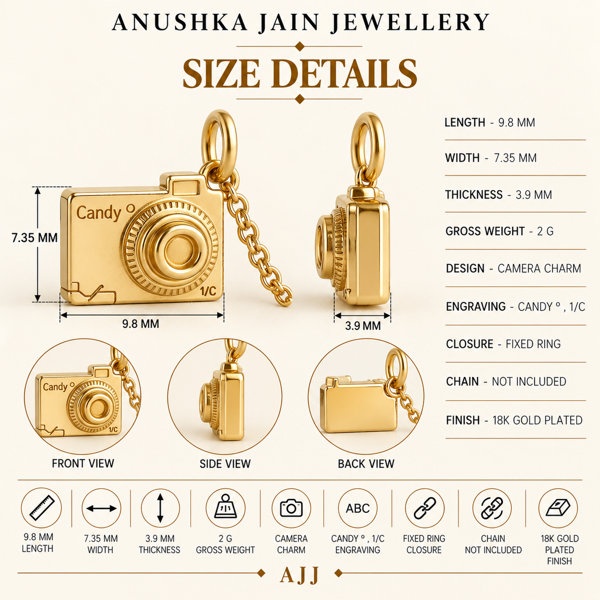 Camera Charm