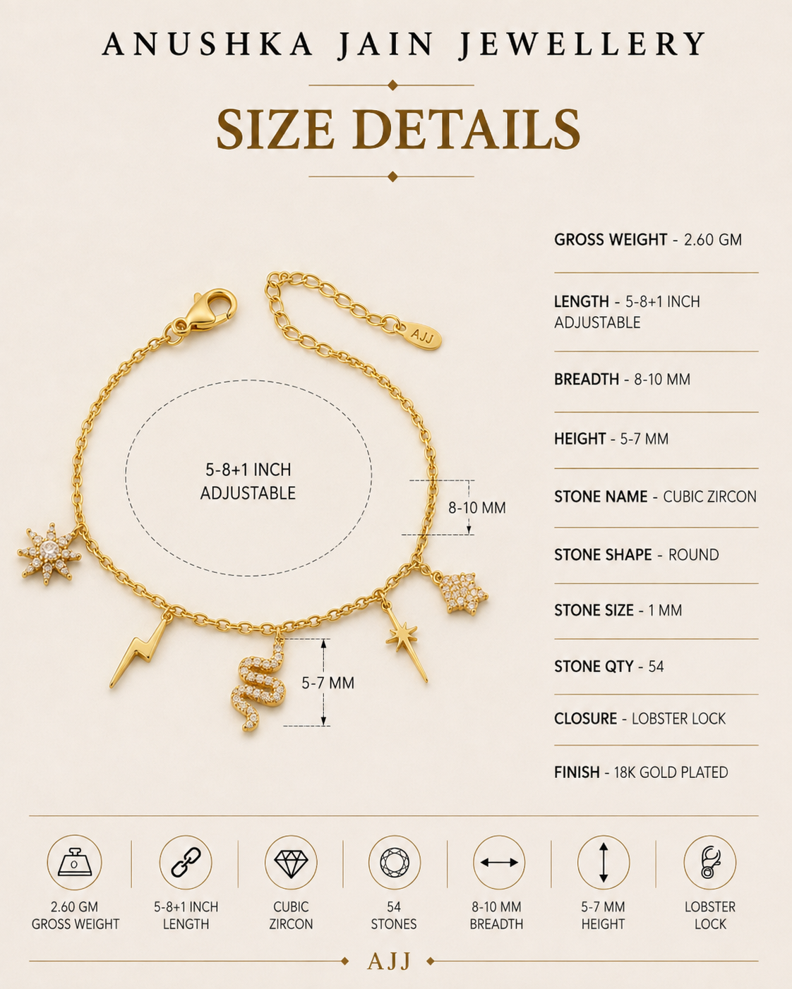 Charm Link Bracelet