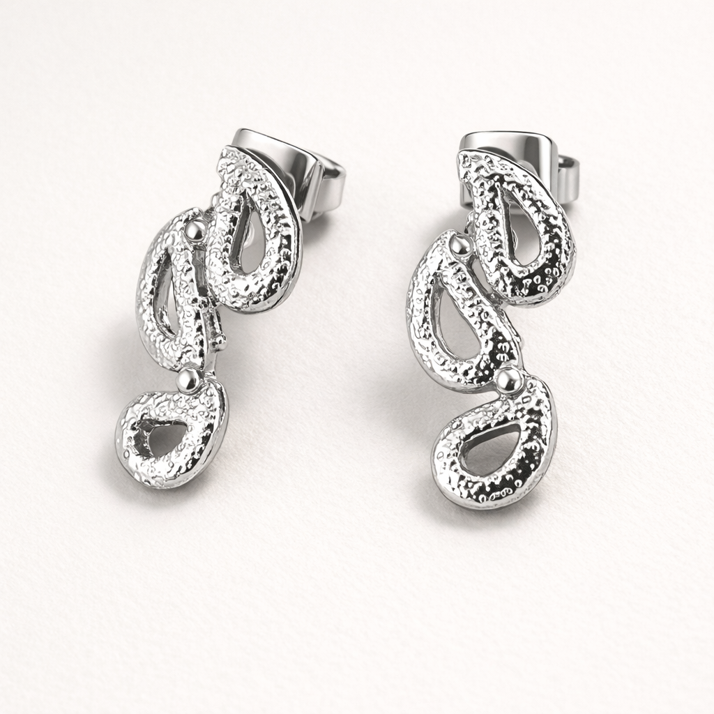 Muse Script Earrings