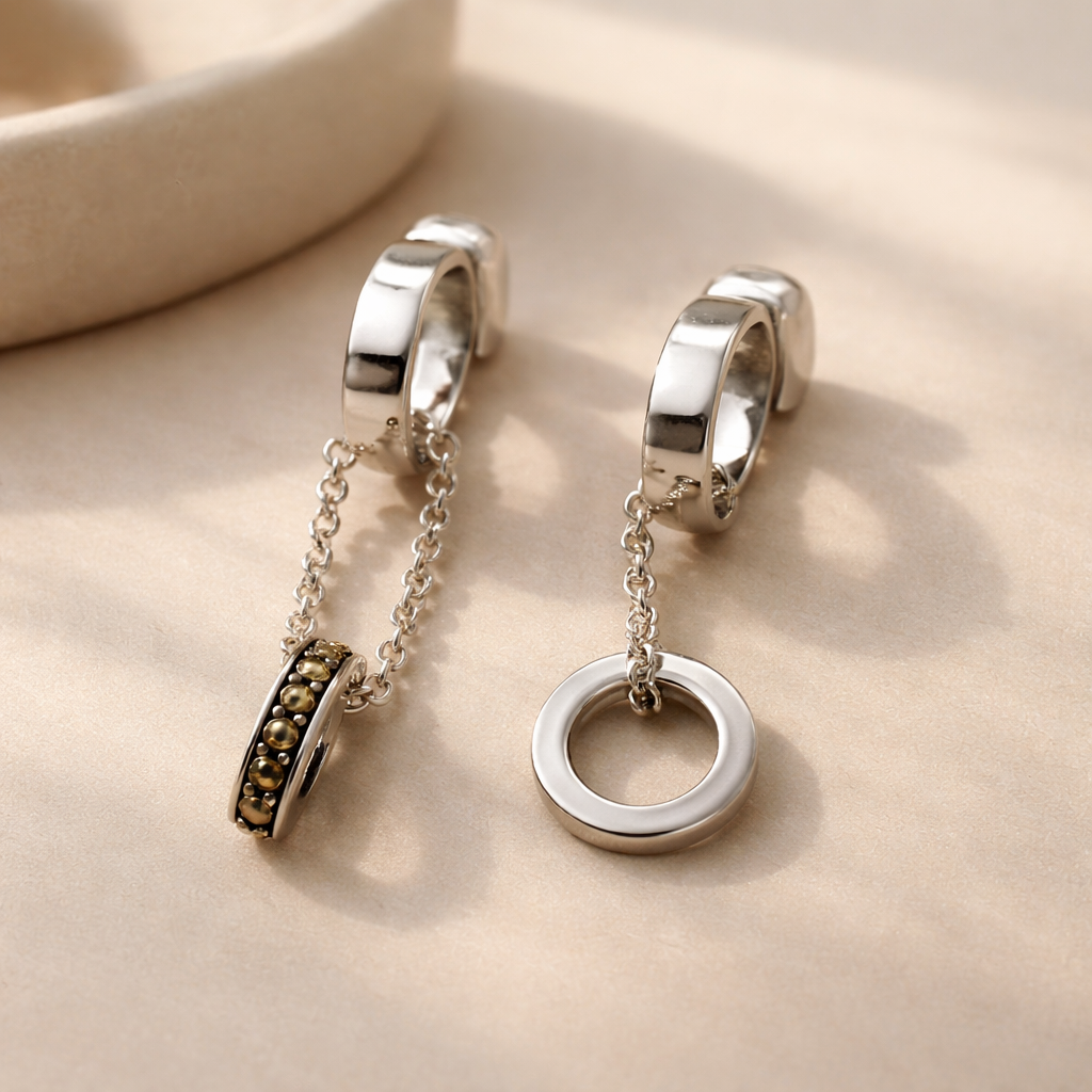 Duality Chain Earrings