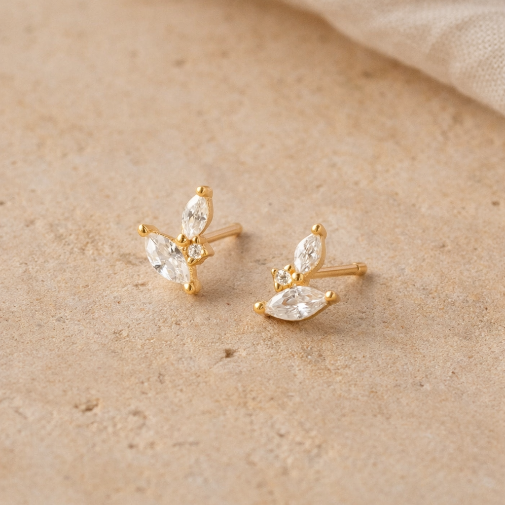 Duo Marquise Studs