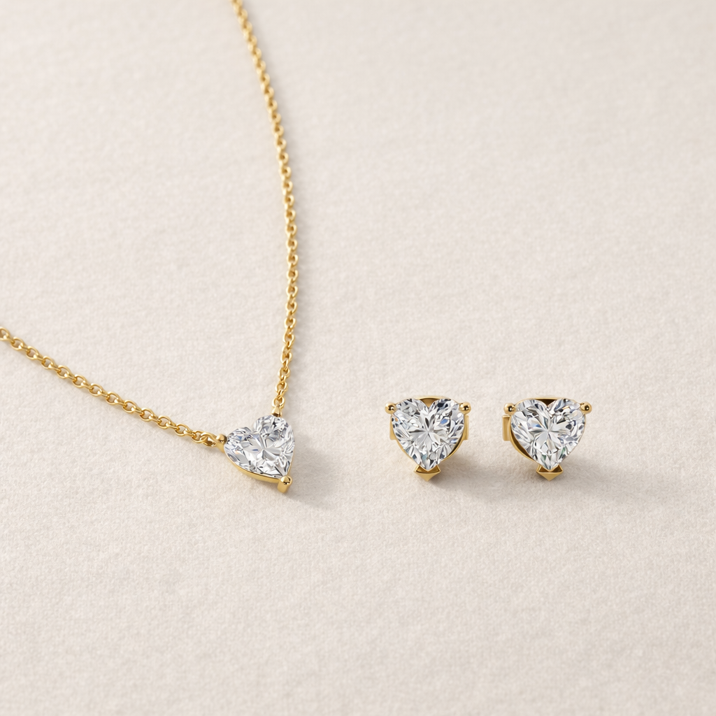 Heart Diamond Set