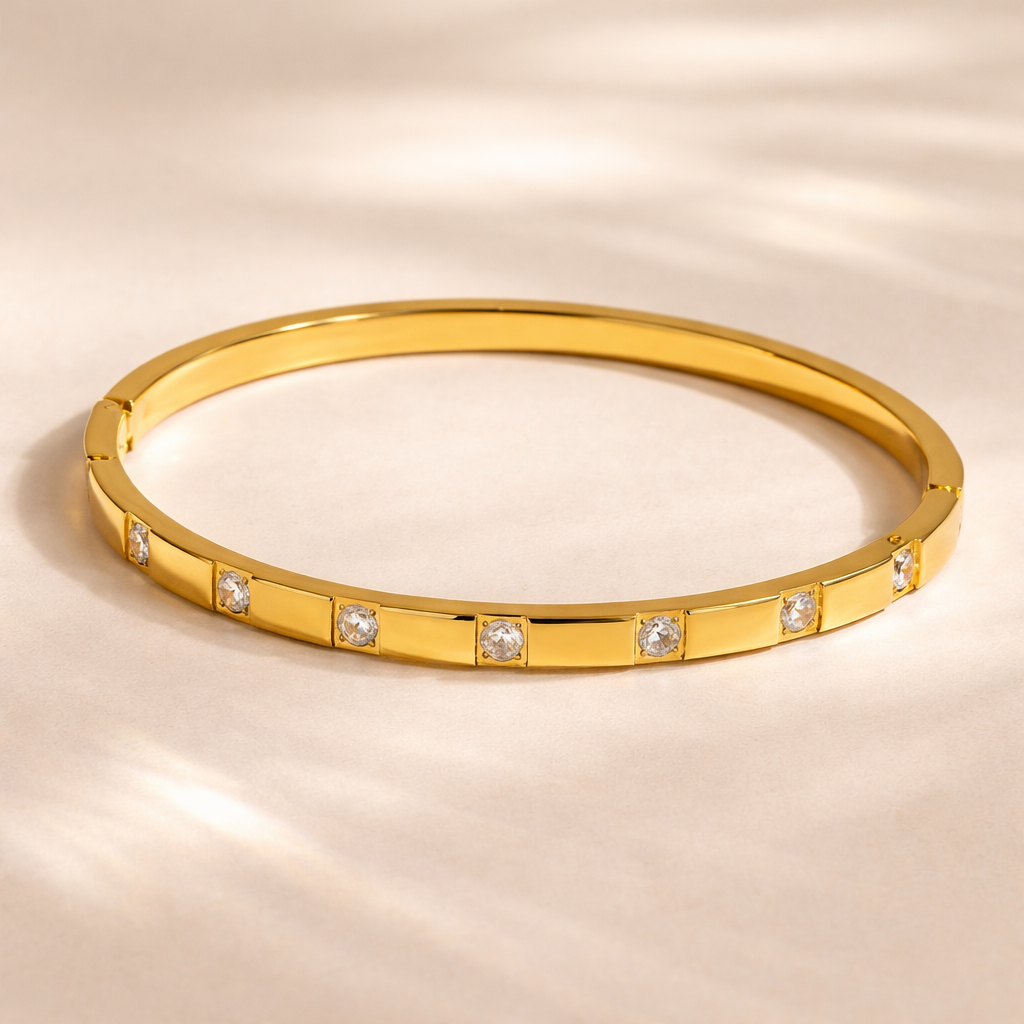 Diamond Line Bangle