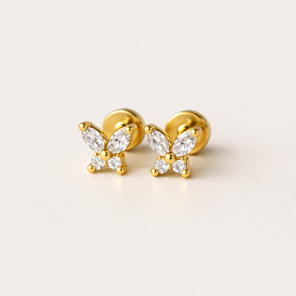 Butterfly Diamond Studs