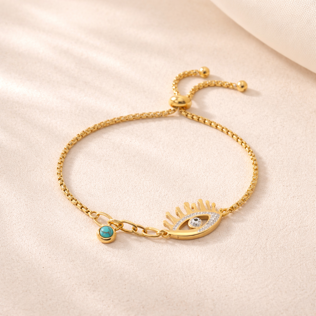 Evil Eye Hanging Beads Bracelet