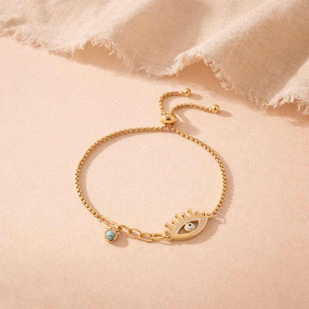 Evil Eye Hanging Beads Bracelet