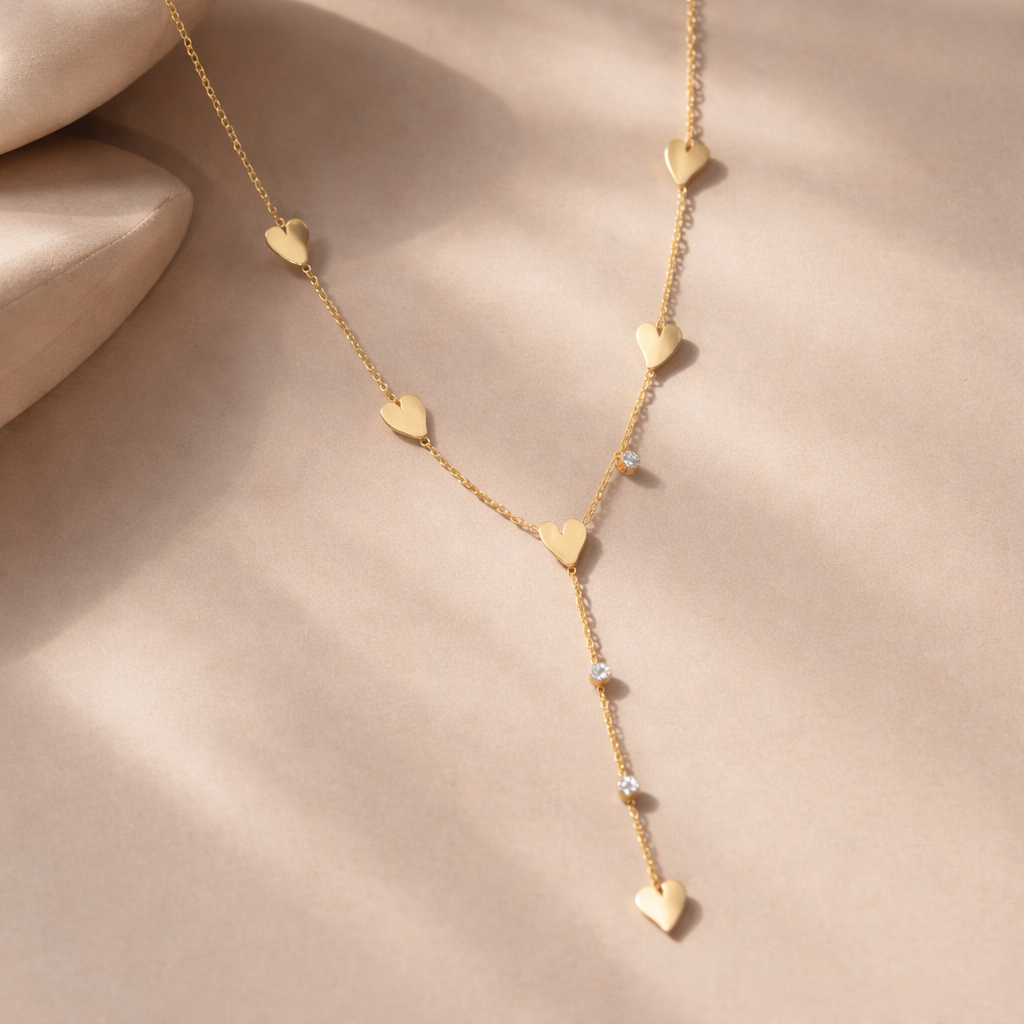 Heart Lariat Necklace