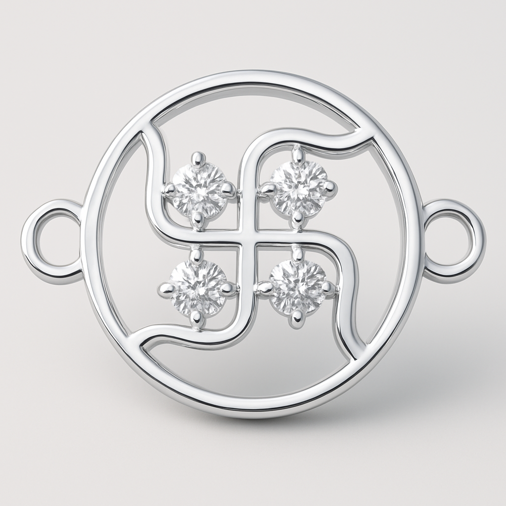 Swastik Diamond Rakhi