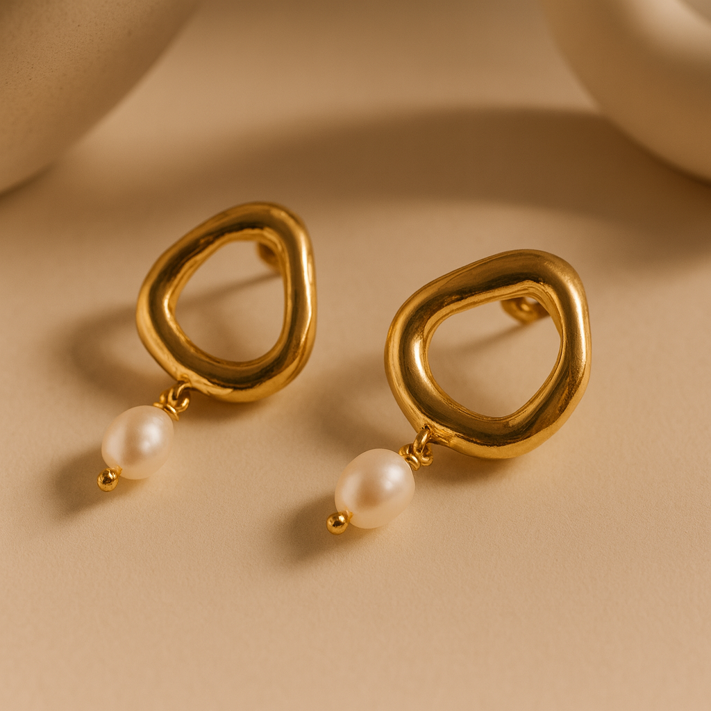Molten Pearl Earrings