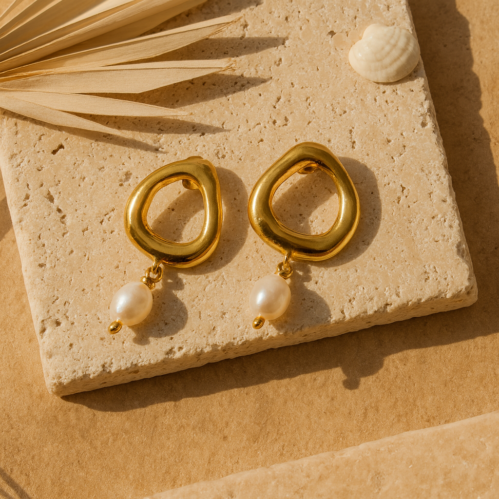 Molten Pearl Earrings