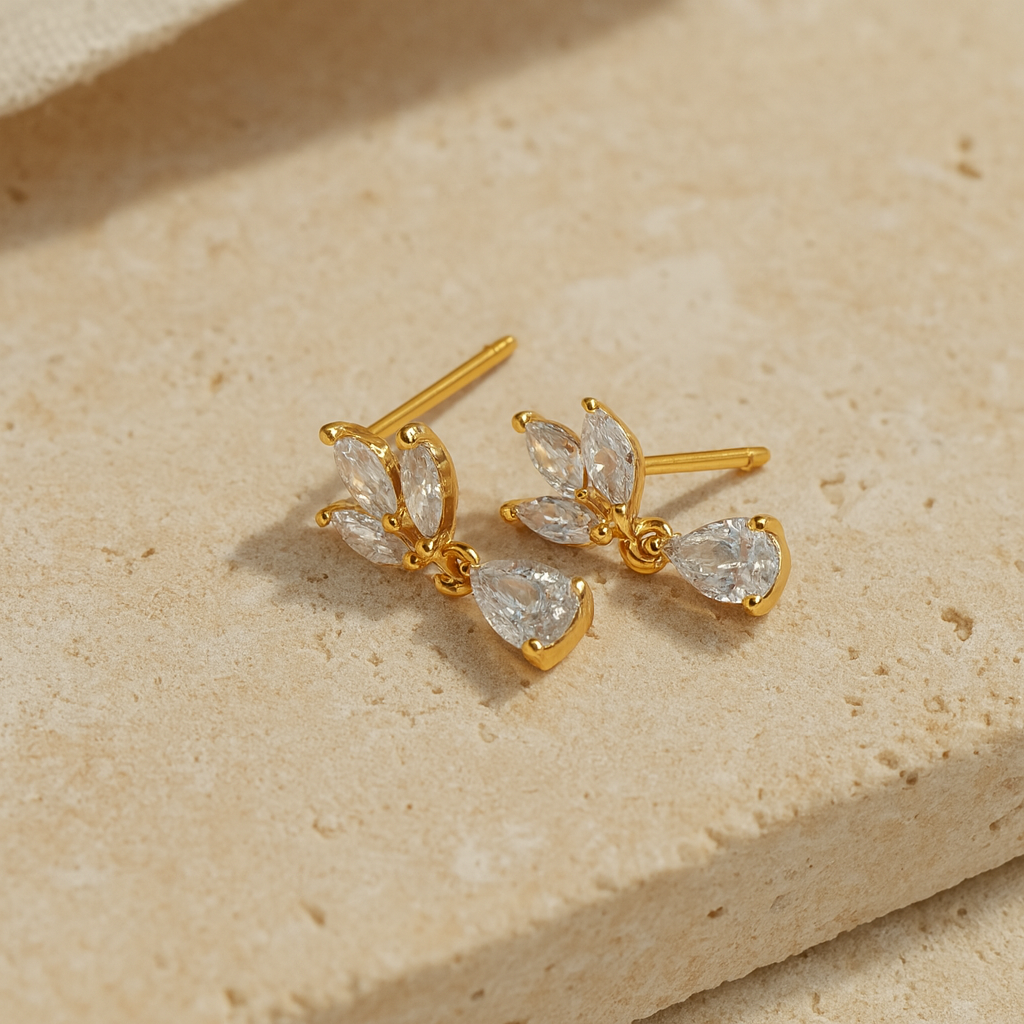 Marquise Pear Drop Studs