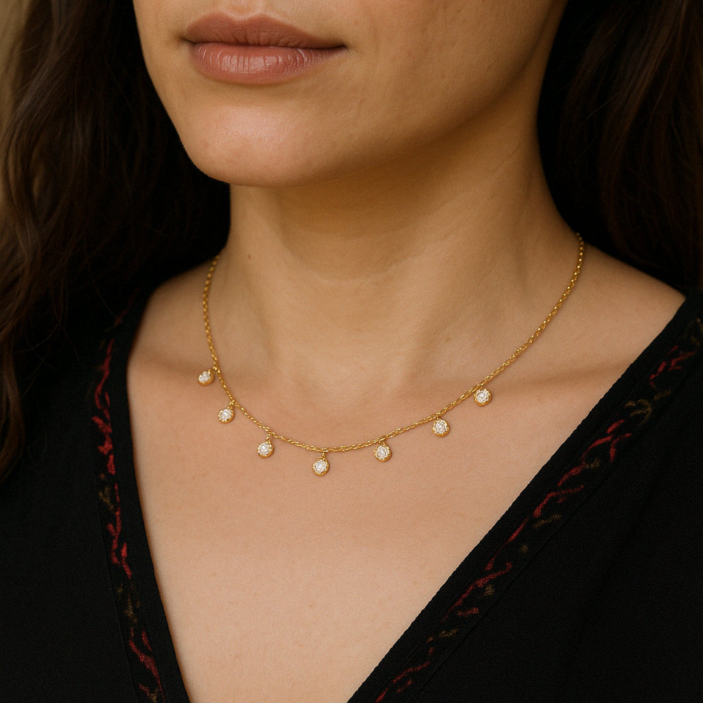 Diamond Droplet Necklace
