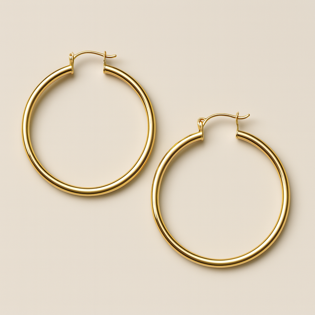 Classic Gold Hoops