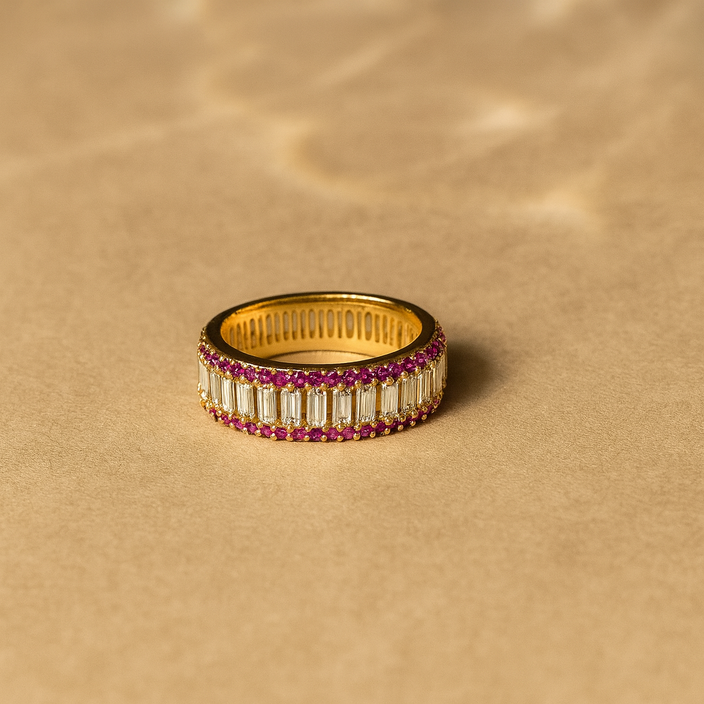 White Radiance Eternity Ring