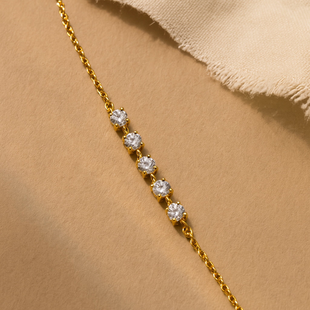 Half Tennis Chain Bracelet
