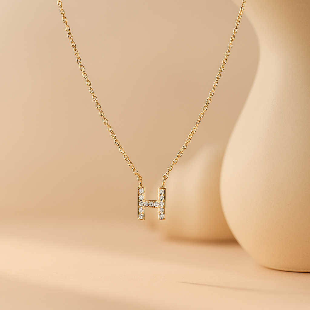 Initial Diamond Necklace