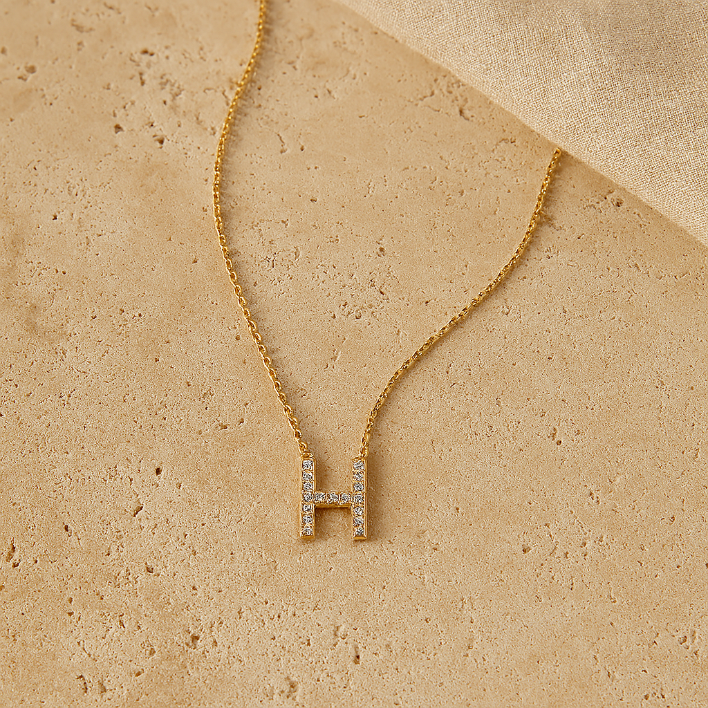 Initial Diamond Necklace