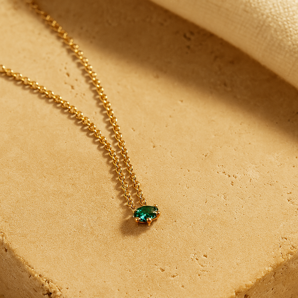 Marquise Emerald Necklace
