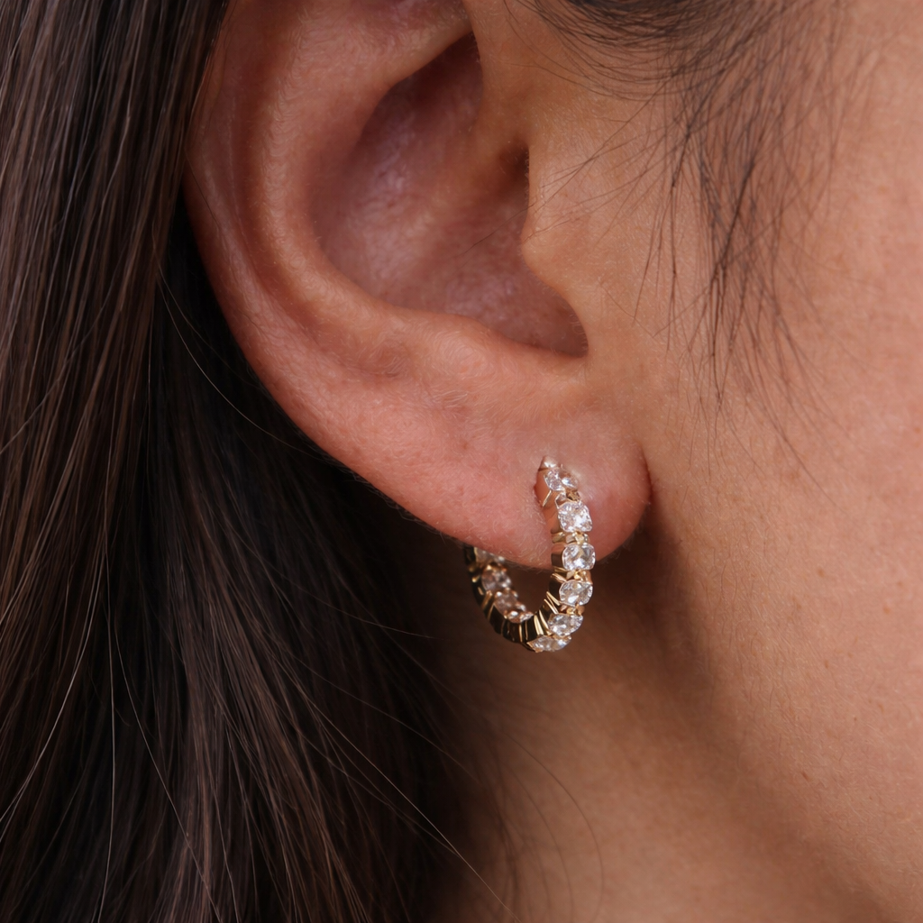 Small Round Hoop Earring