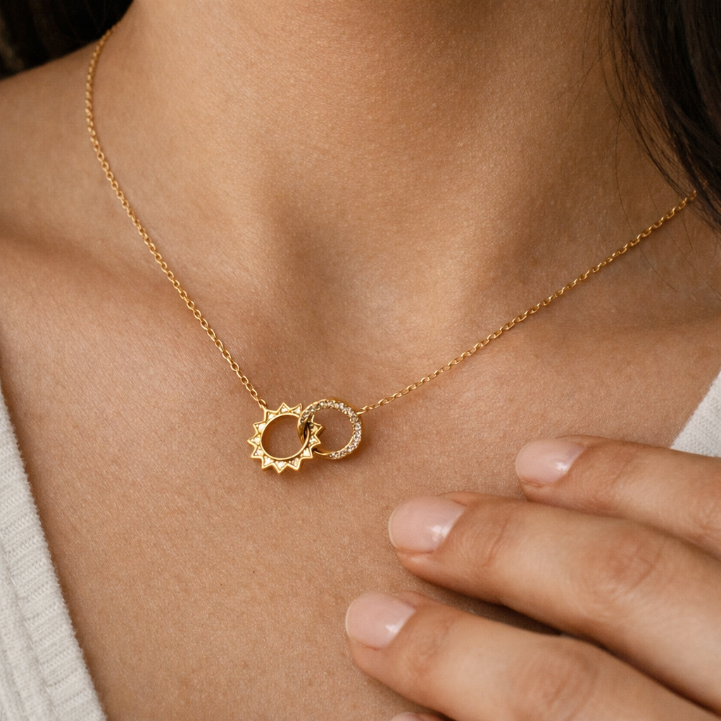 Interlocked Eternity Necklace