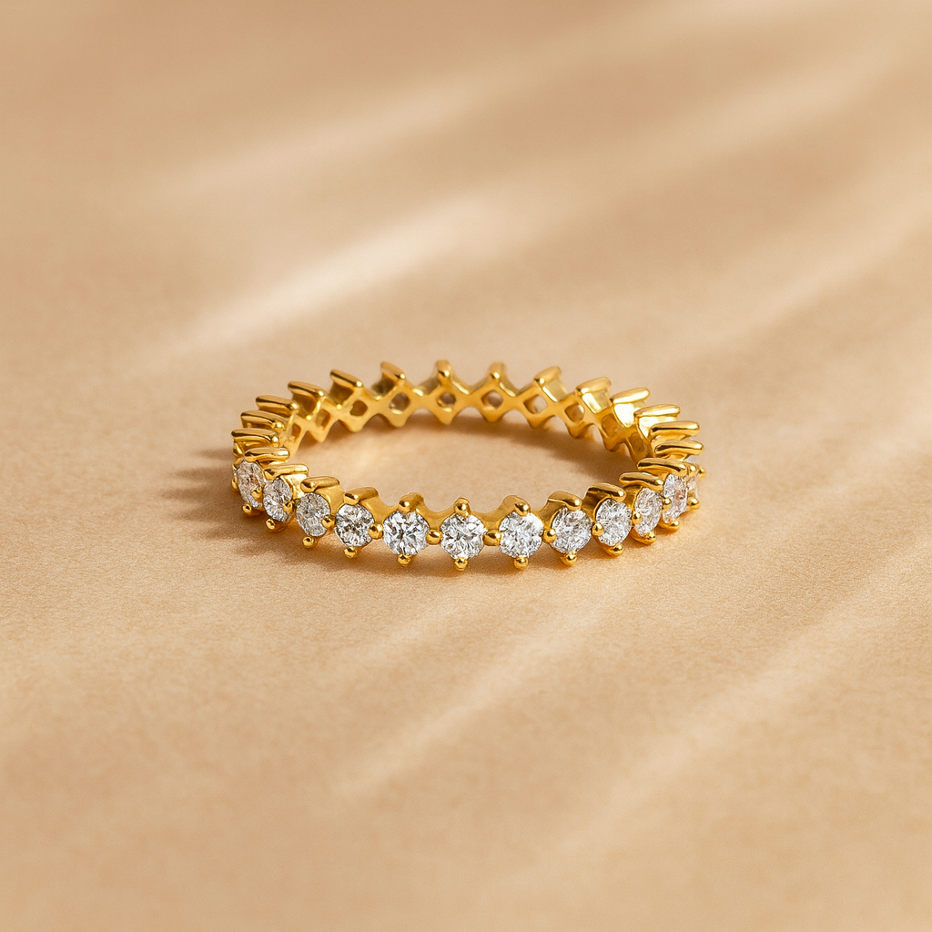 Diamond Prong Eternity Ring