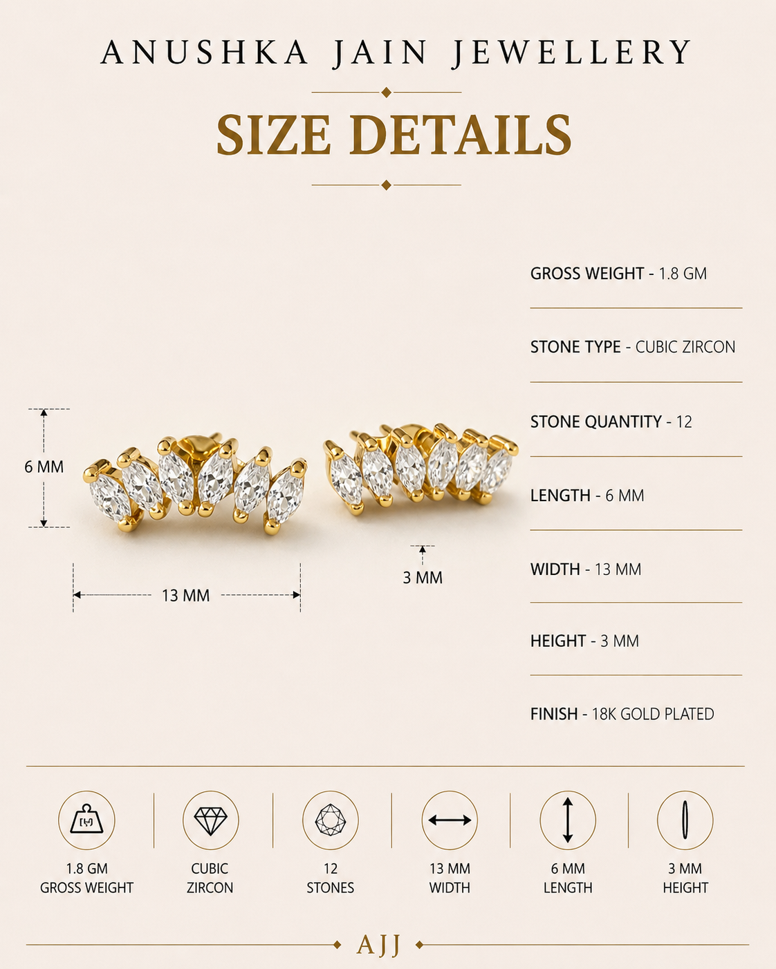 Climber Diamond Studs