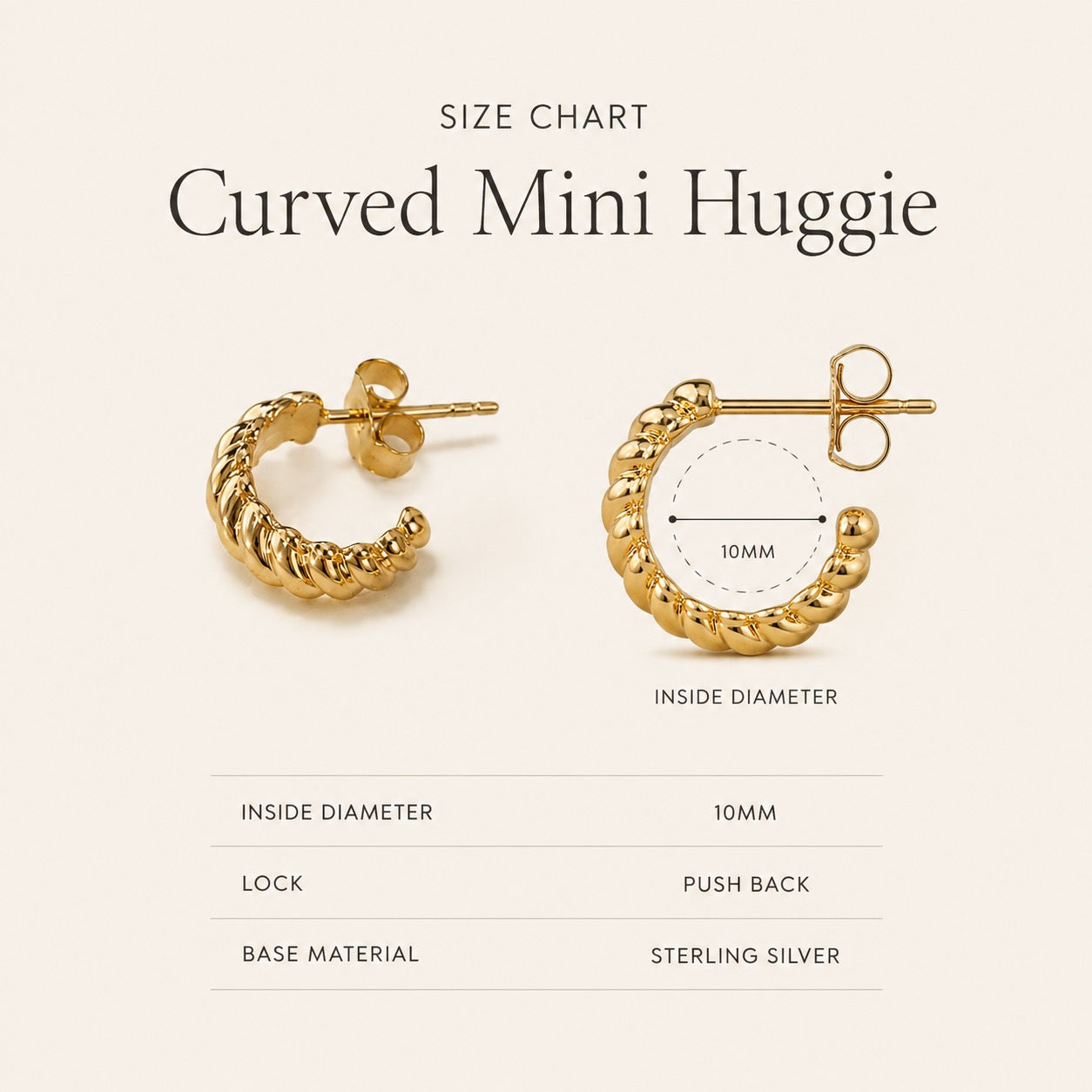 Curved Mini Huggie