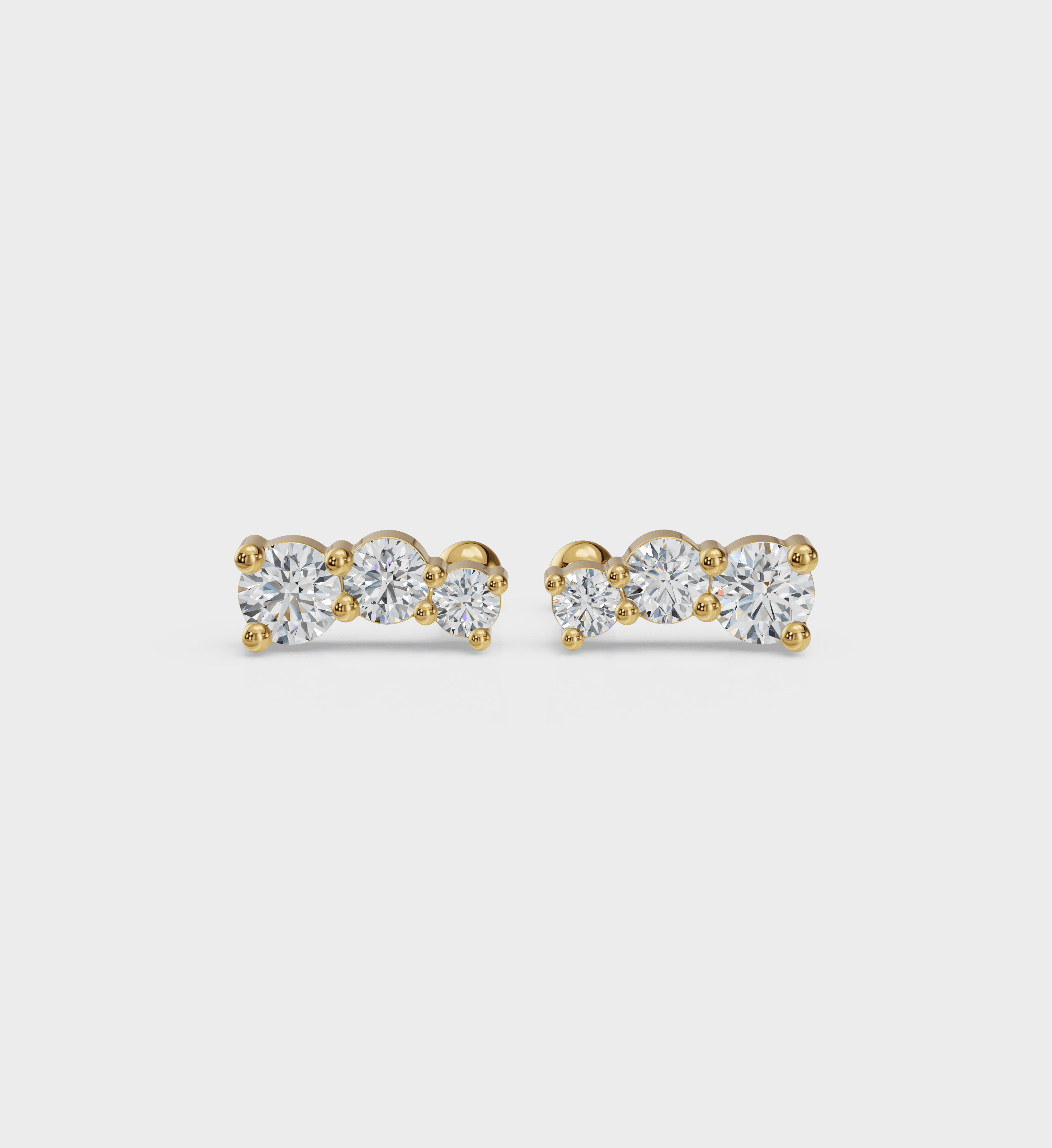 Diamond Line Studs
