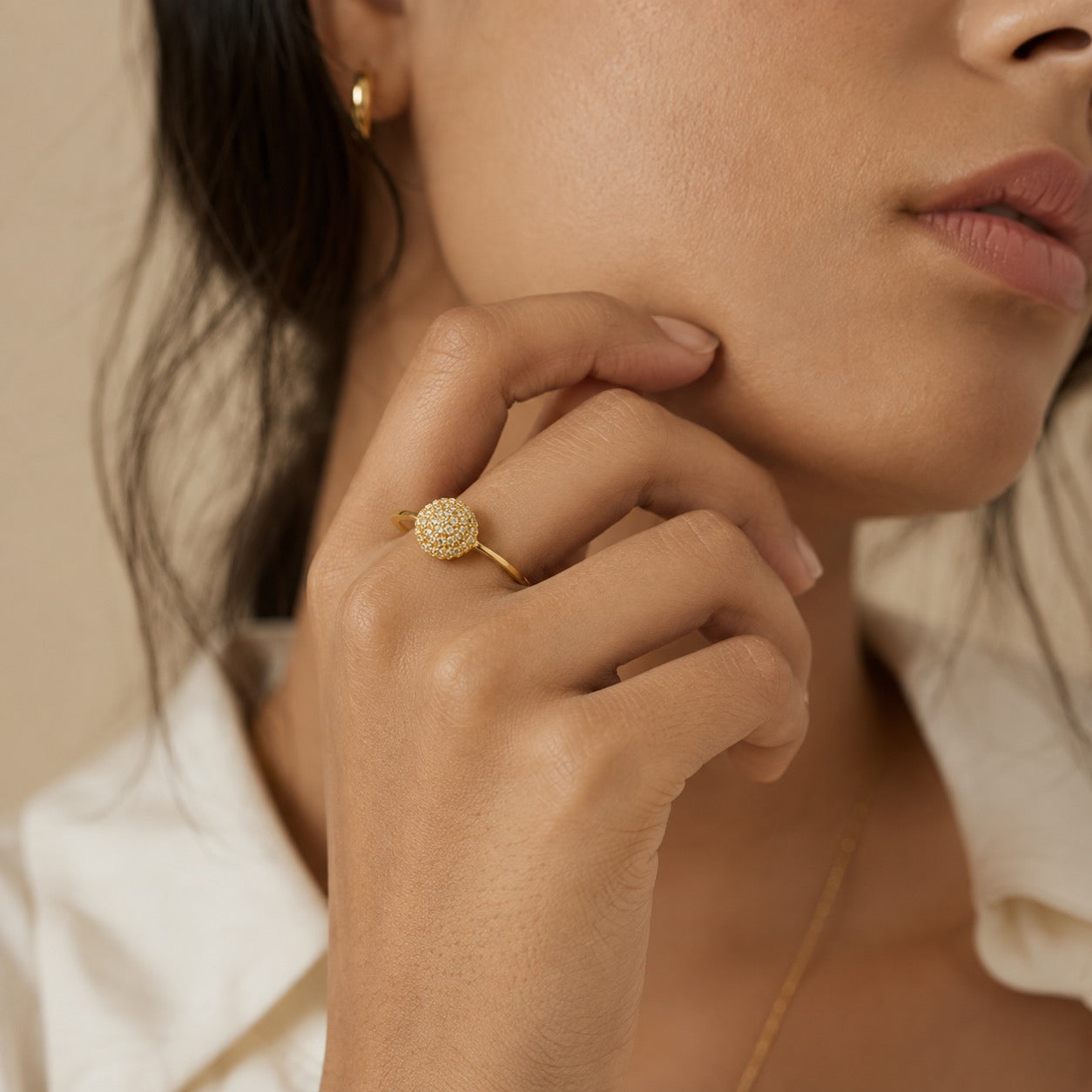 Diamond Circle Ring