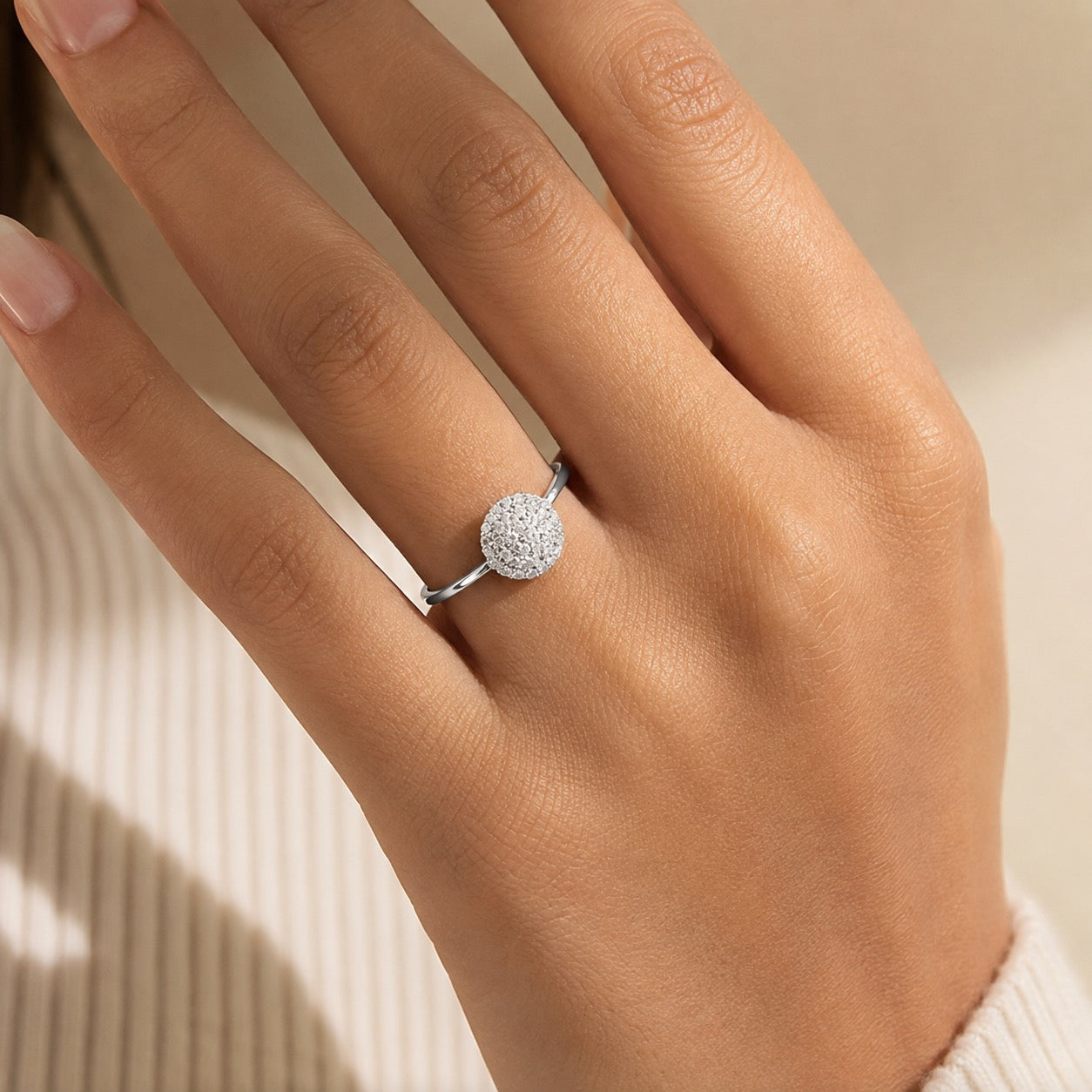 Diamond Circle Ring