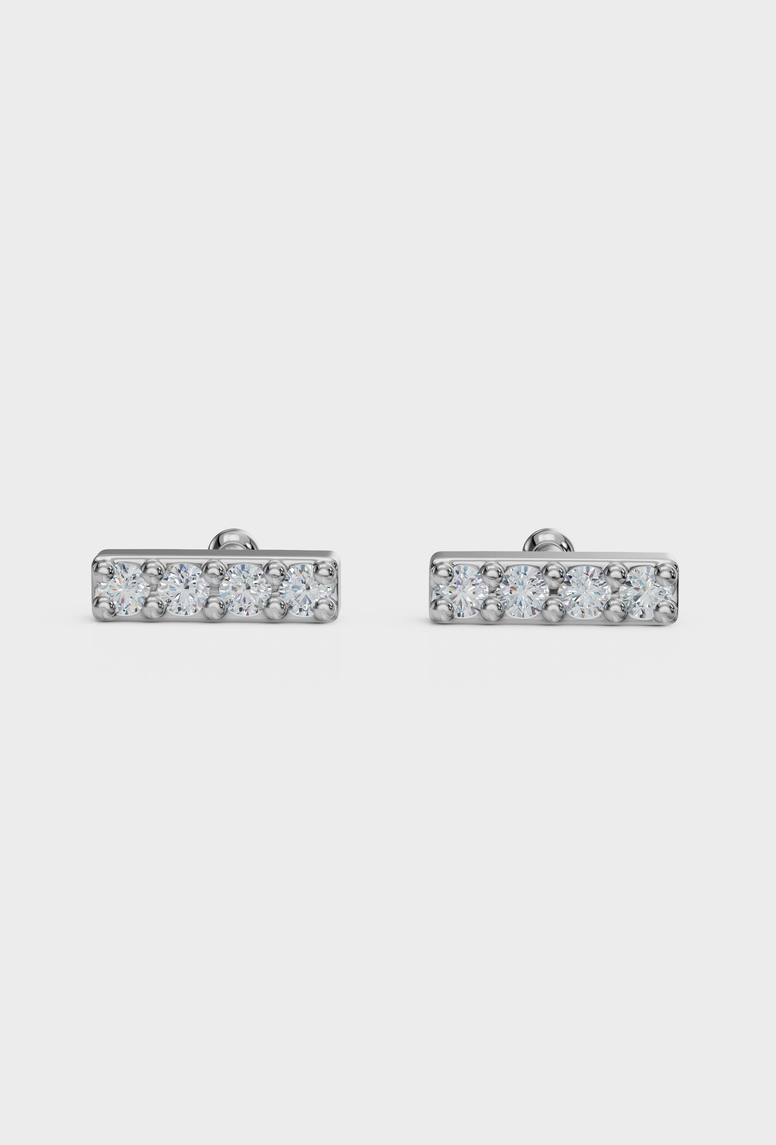 Diamond Bar Studs