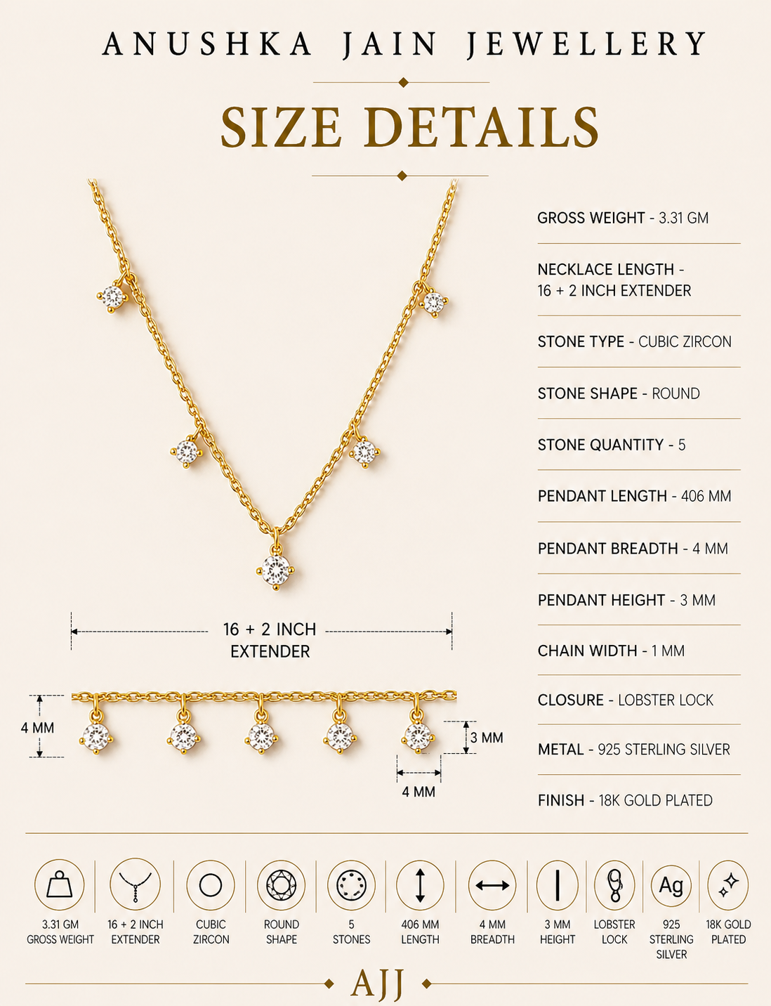 Drop Diamond Necklace