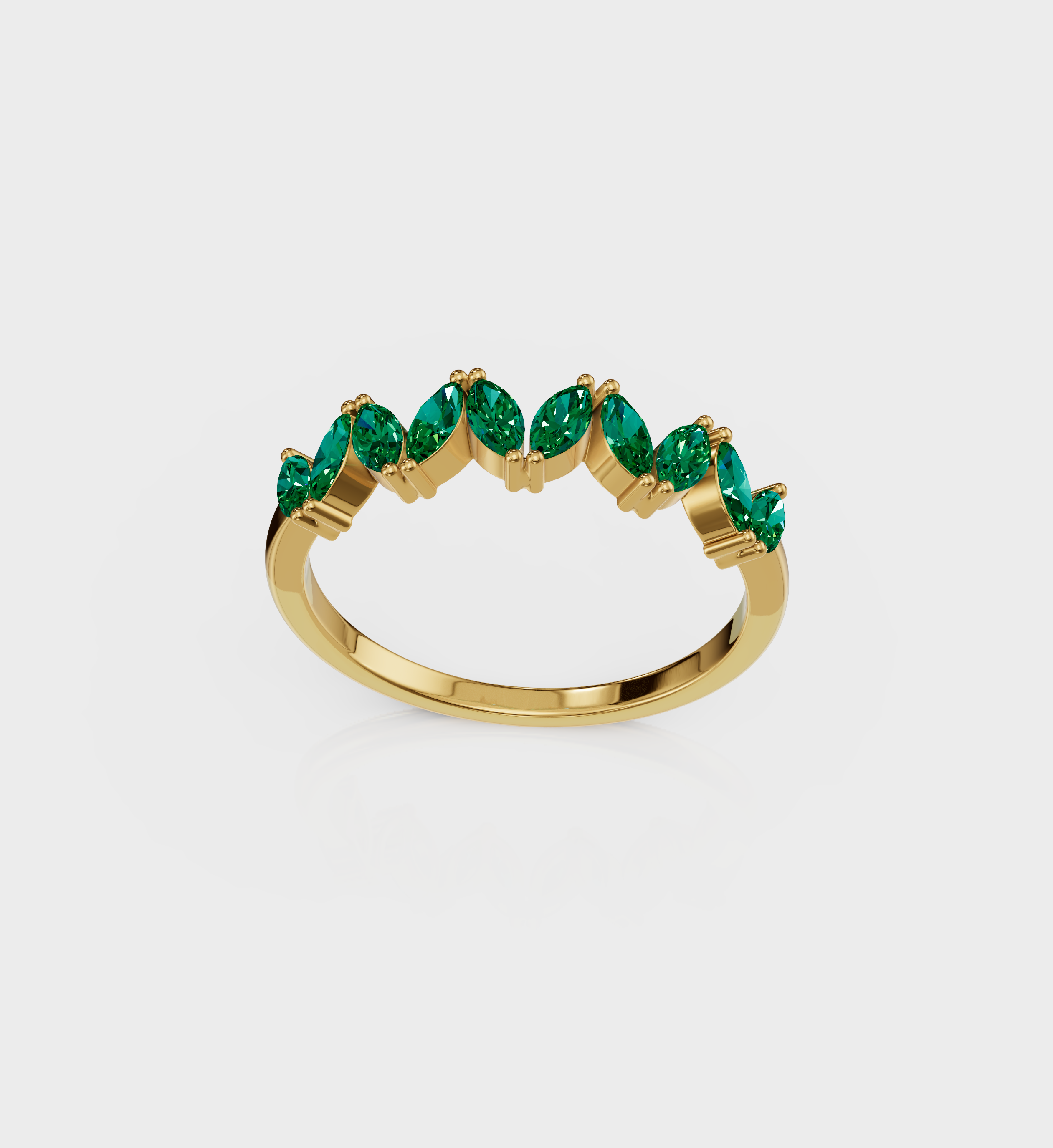 Tapsee Pannu In Emerald Marquise Band