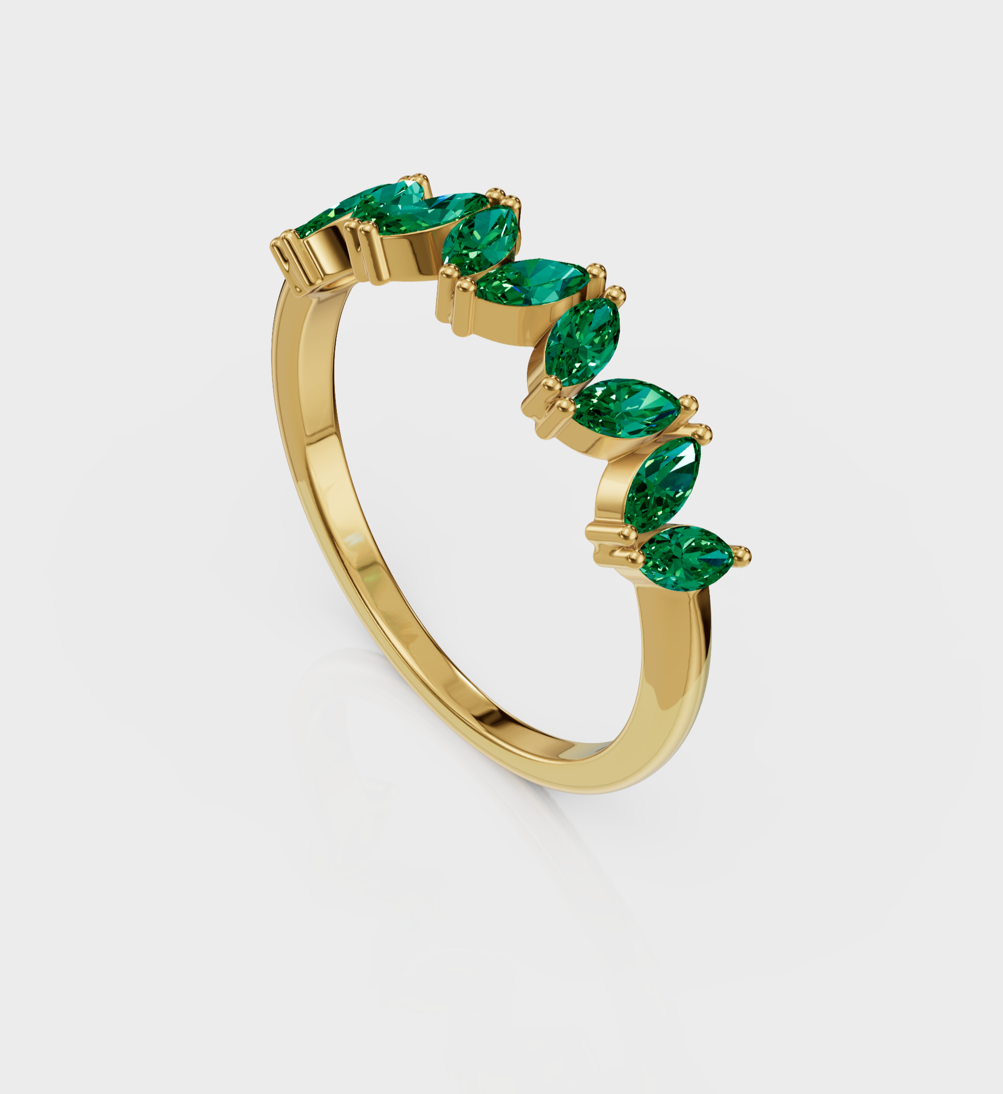 Tapsee Pannu In Emerald Marquise Band