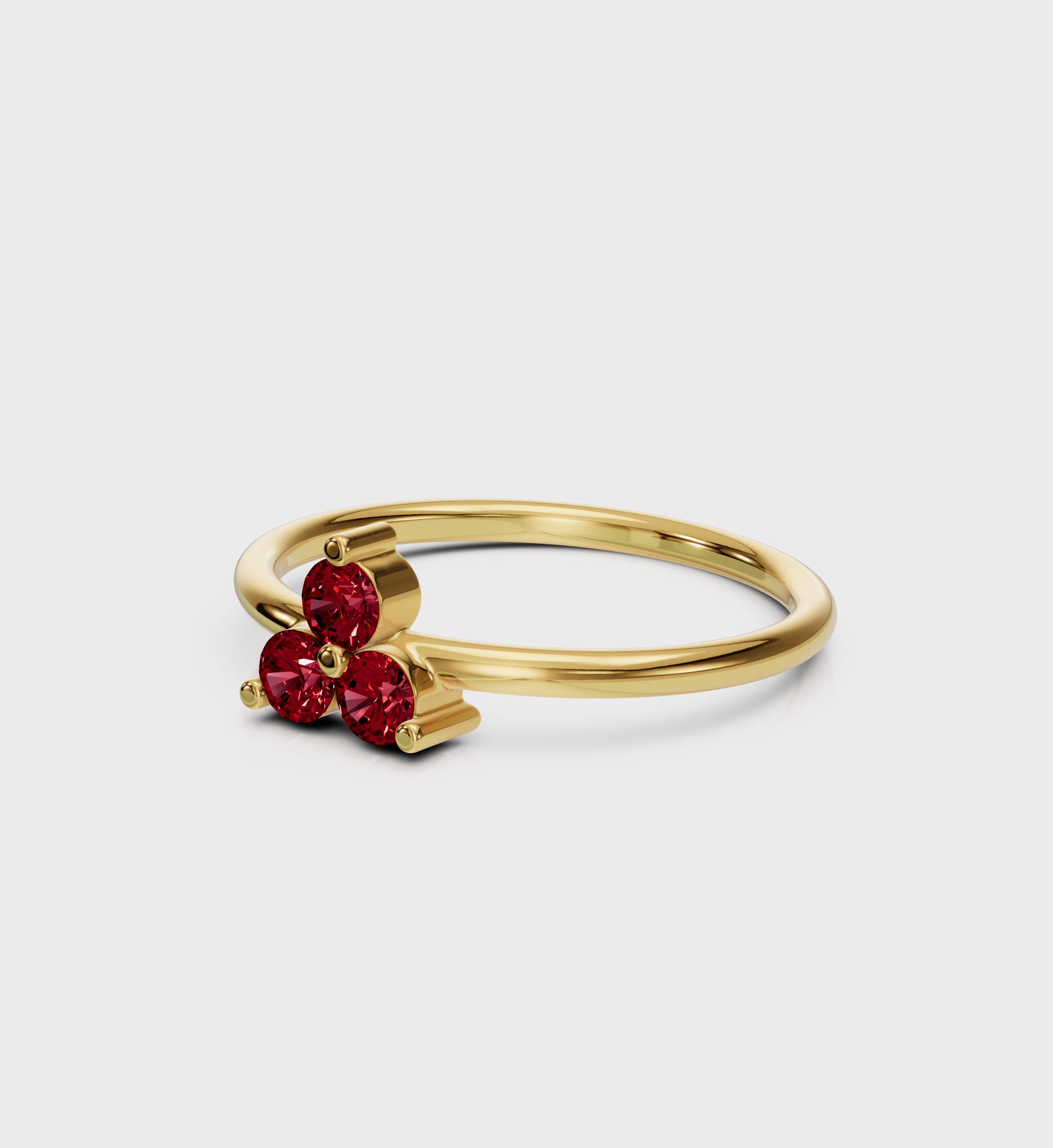 Ruby Trio Ring